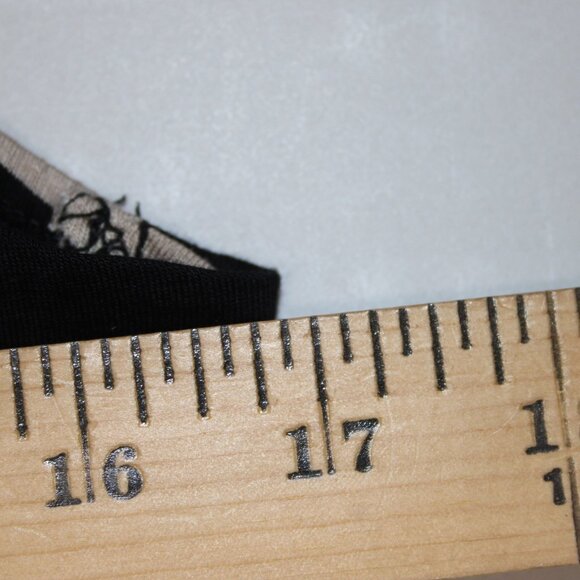 Carson Kressley Dress Sz L Black Tan Strip Sleeveless Viscose Spandex Dress - Picture 14 of 14